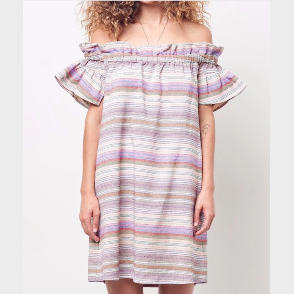 Anthro Corey Lynn Calter Dion Off Shoulder Dress S
